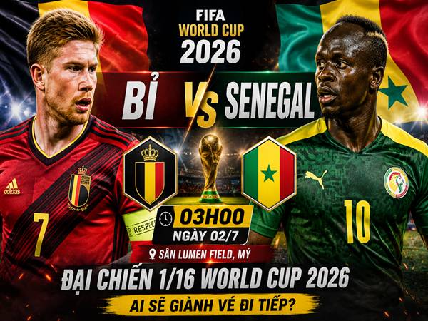 Lực lượng, đội hình Bỉ đấu với Senegal 3h hôm nay
