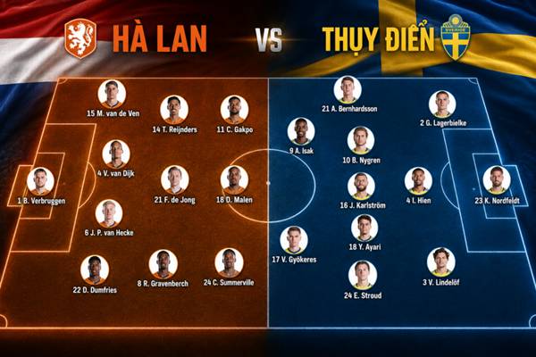 Hà Lan vs Thụy Điển